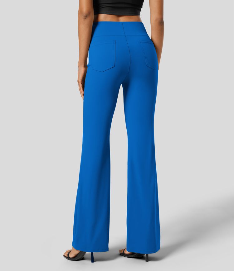 Halara Flex™ SculptKnit High Waisted Back Side Pocket Slight Flare Work Pants