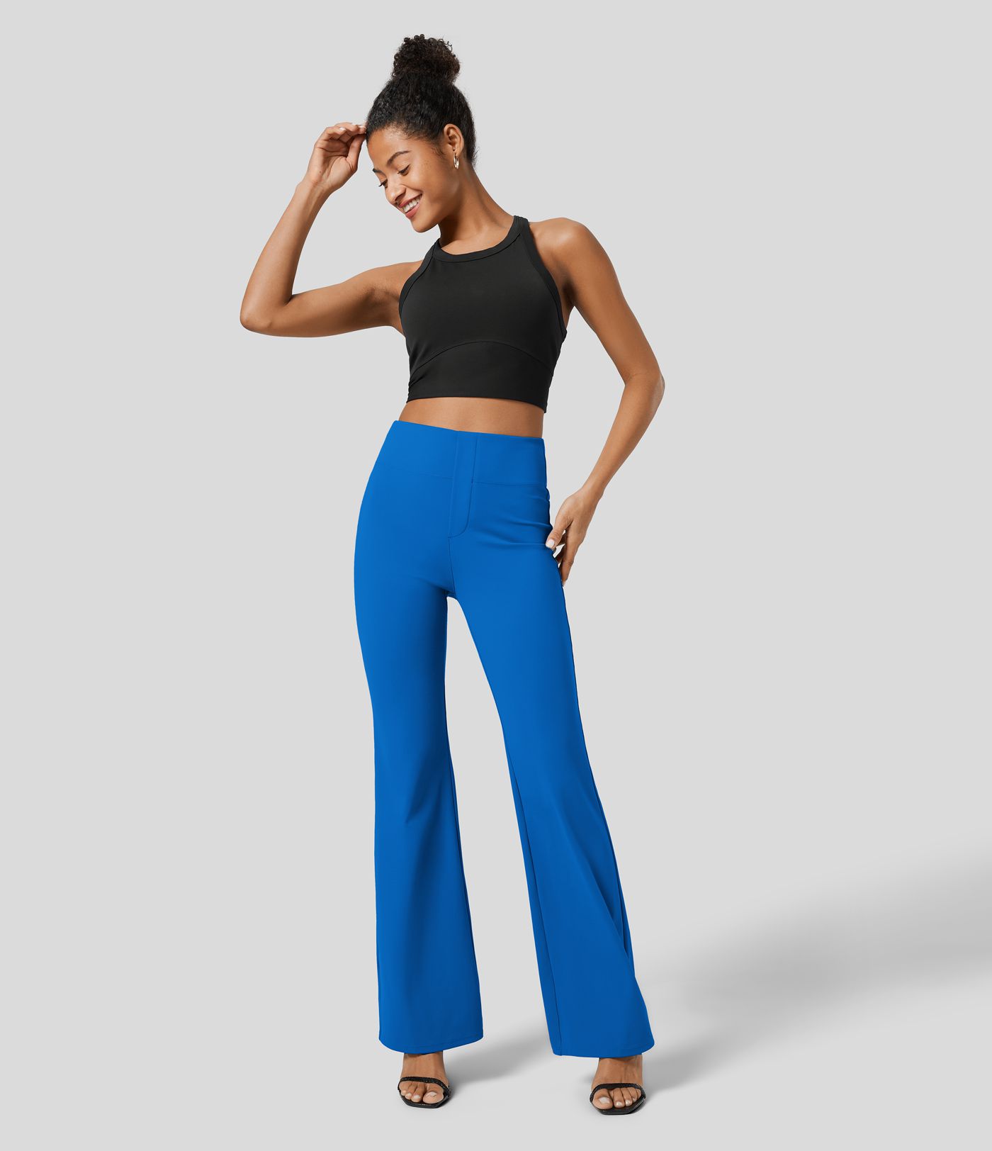 Halara Flex™ SculptKnit High Waisted Back Side Pocket Slight Flare Work Pants