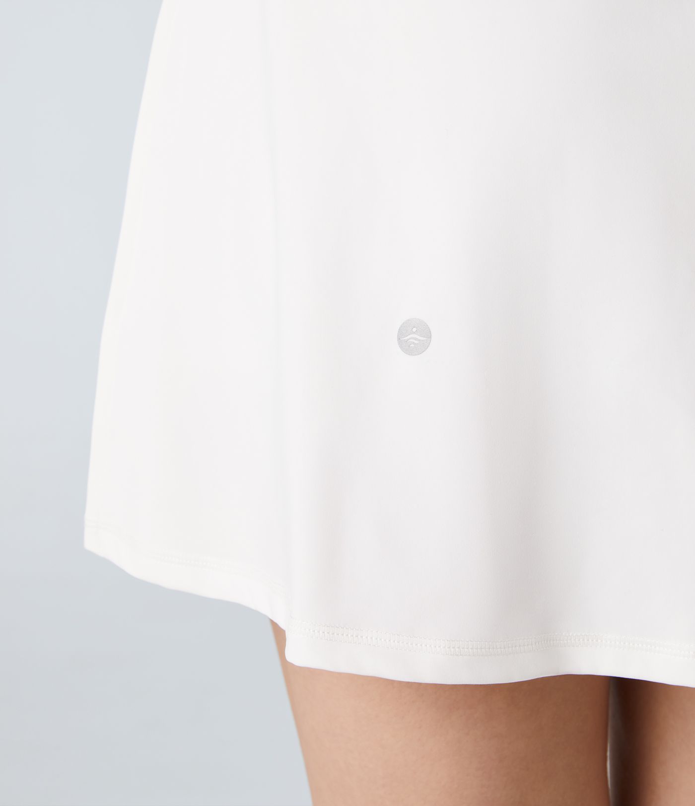 Vestido activo baile bolsillo lateral 2 en 1 dividido sin espalda hebilla malla contrastante - Edición Easy Peezy