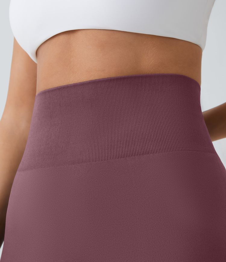 Seamless Flow Leggings mit hoher Taille und Rüschen