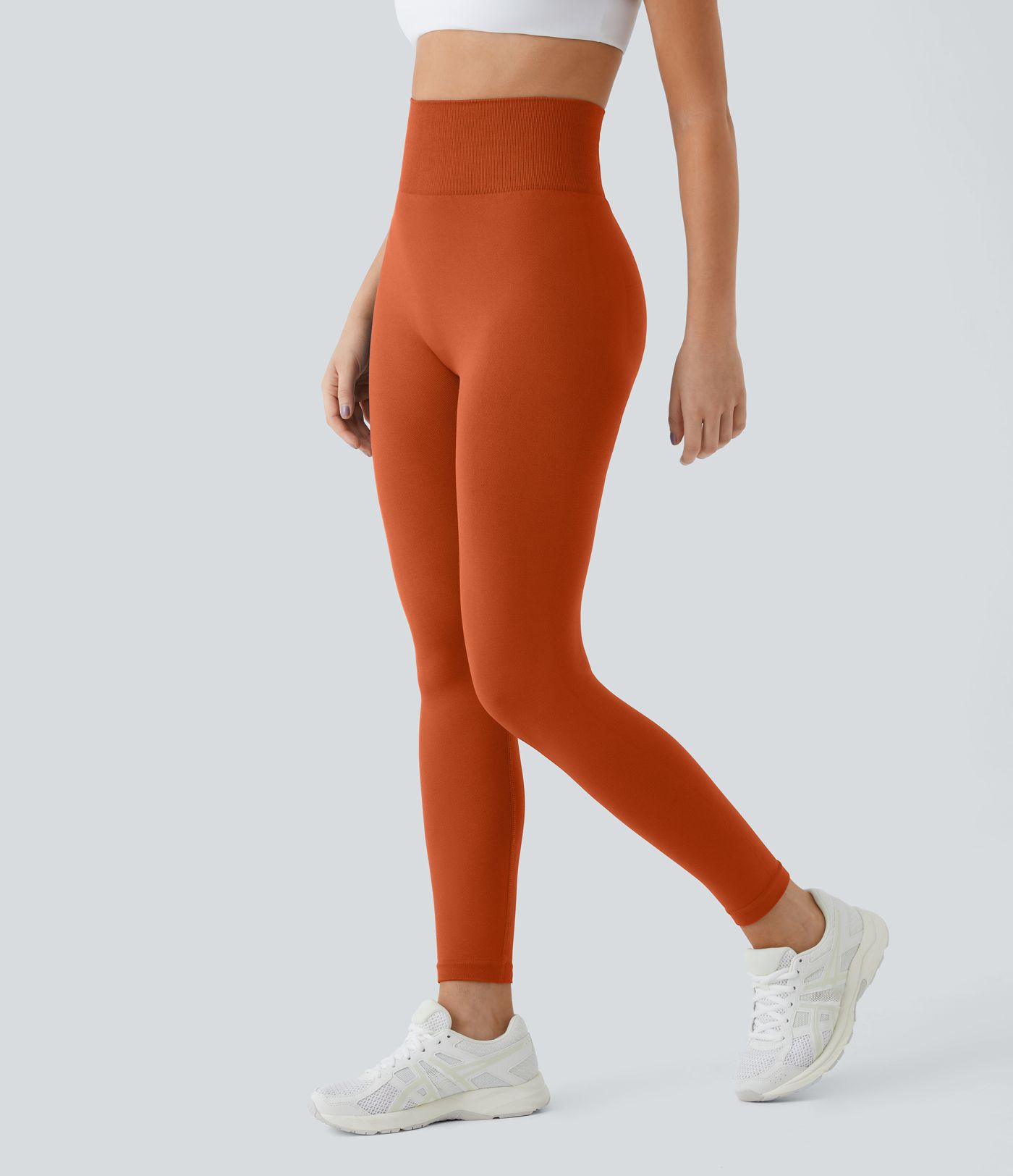 OneForm Seamless Flow High Waisted Ruched Plain Leggings