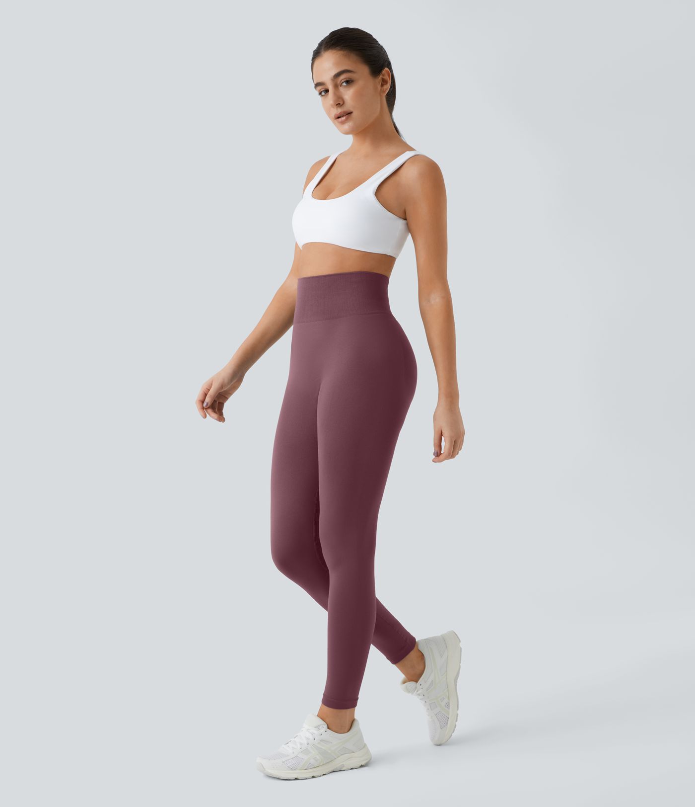 Seamless Flow Leggings mit hoher Taille und Rüschen