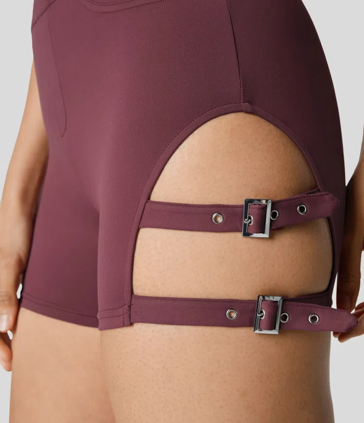 Buckle biker shorts store