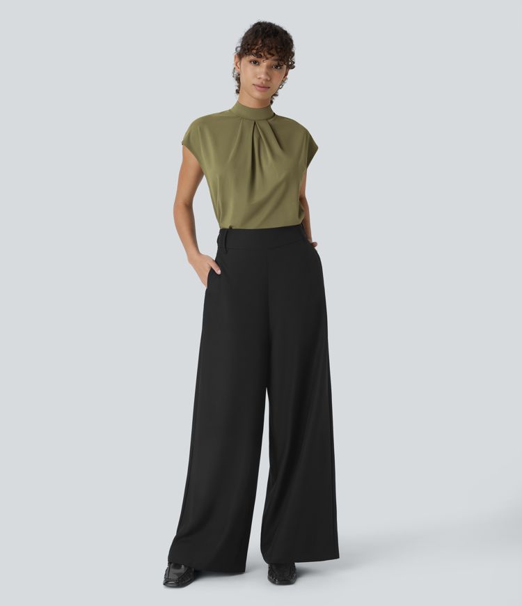 Chemise de travail à col montant, protection dorsale et protection des manches