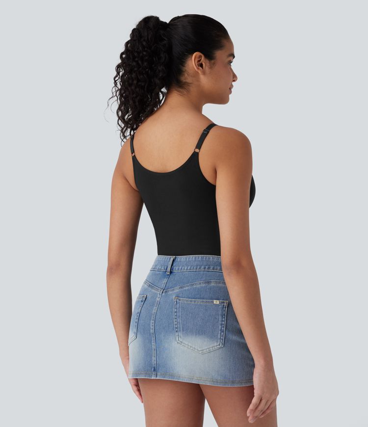 Seamless Flow Adjustable Strap Lounge Shapewear Cami Top