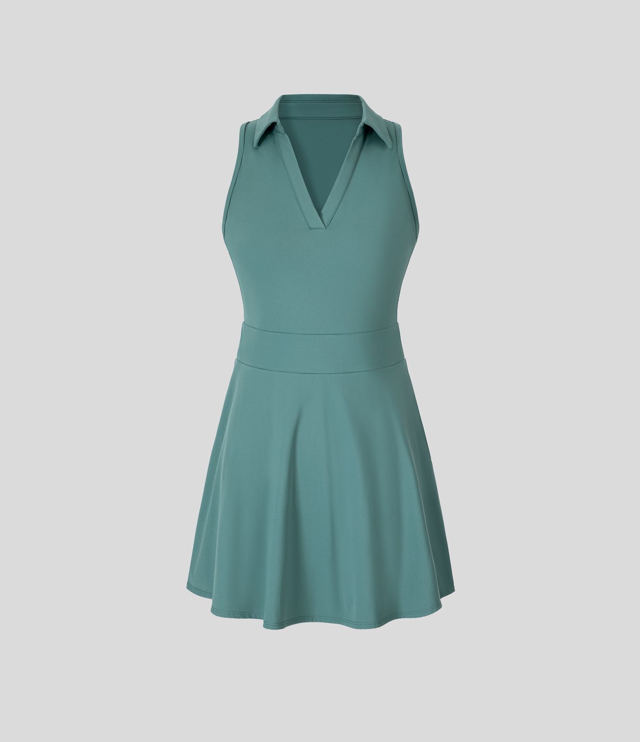 Softlyzero™ Airy Polo Collar 2-Piece Pocket Cool Touch Flare Mini Golf Active Dress - Golf Tee Pocket