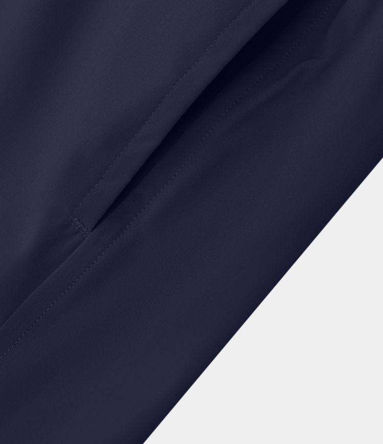 Breezeful™ 2-in-1 Crossover-Yoga-Shorts mit hohem Bund und Seitentaschen - schnelltrocknend, 10,2 cm