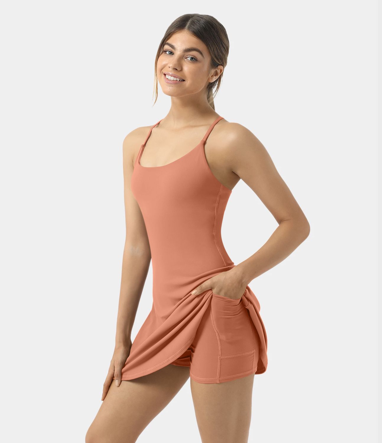 SoftlyZero™ Plush Backless Active Dress