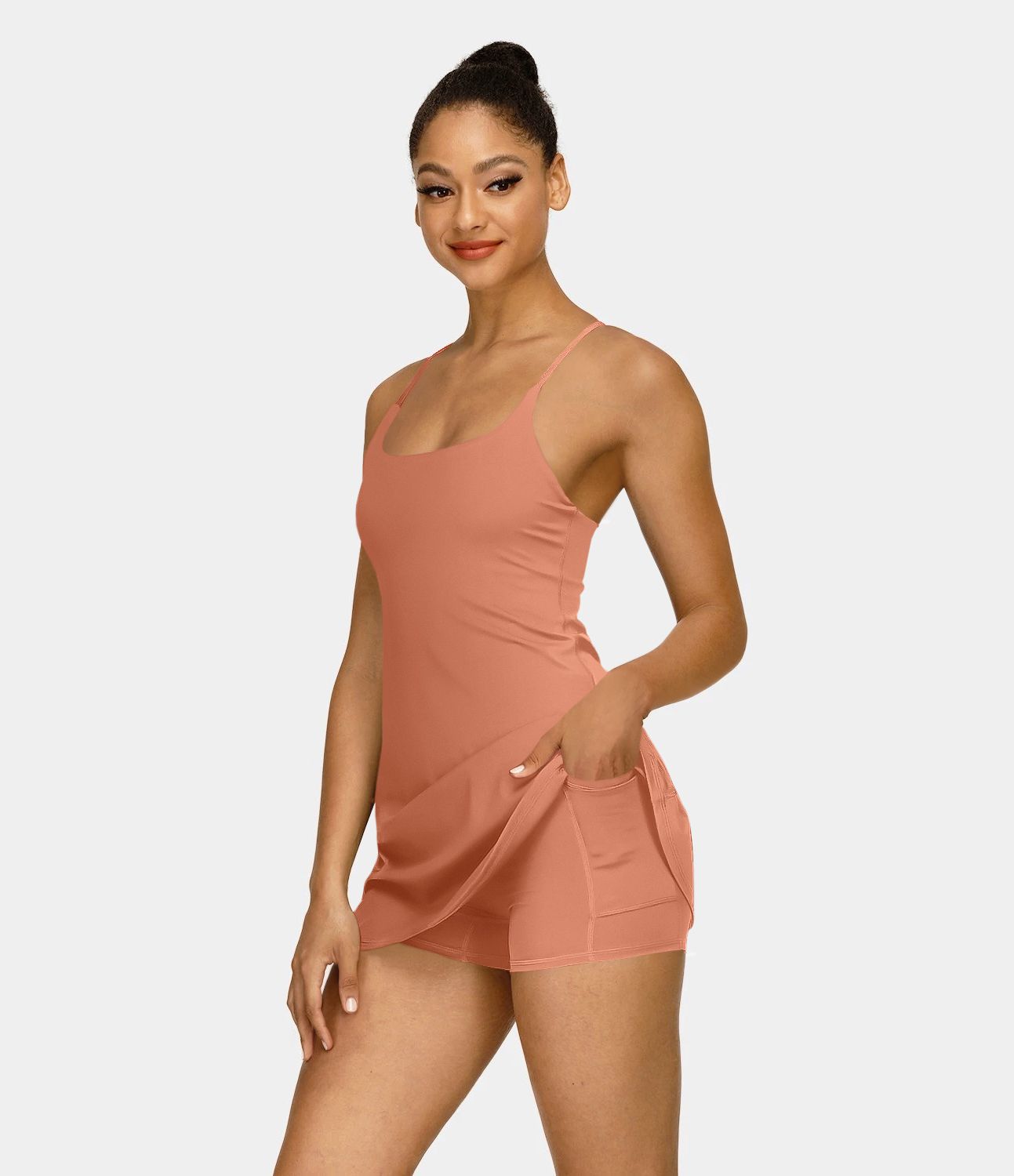 SoftlyZero™ Plush Backless Active Dress