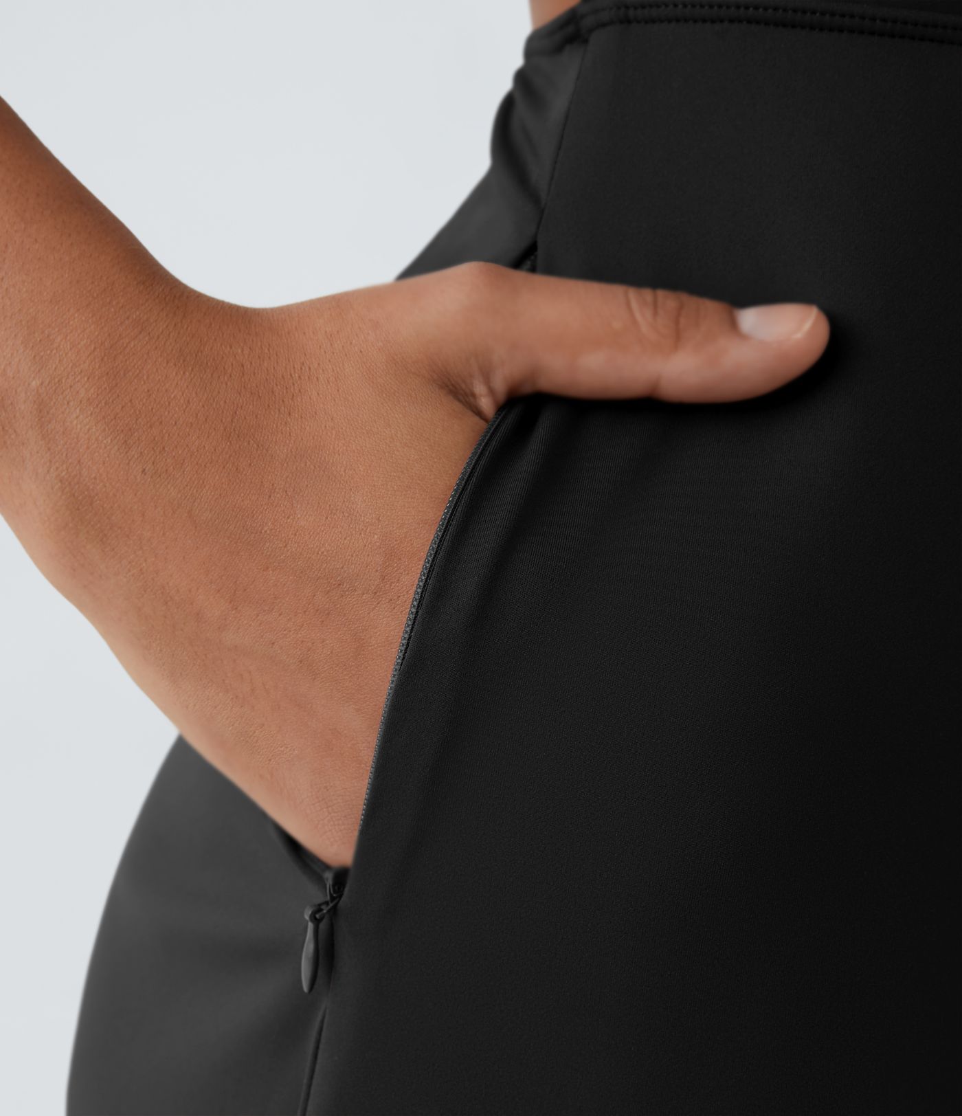 Robe Casual Midi à Découpes de Poche