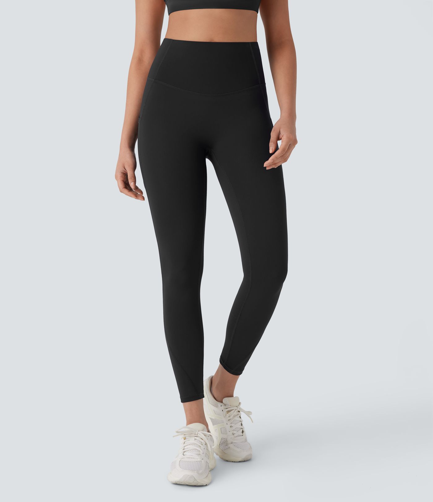 SpeedWave™ High Waisted Tummy Control Butt Lifting Quick Dry 7/8 Workout Leggings with Pocket
