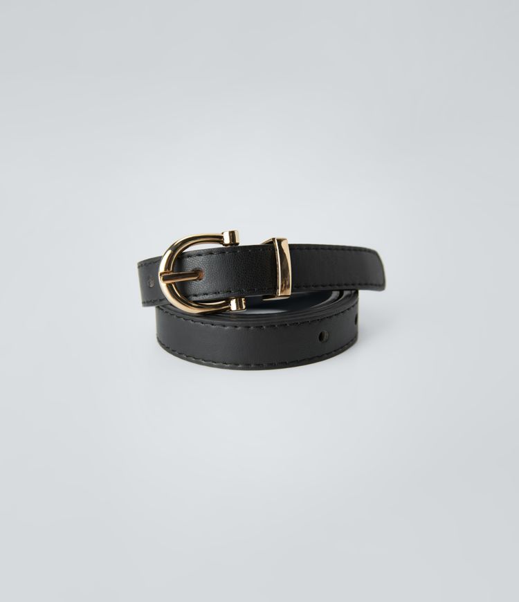 Horseshoe Buckle PU Leather Belt