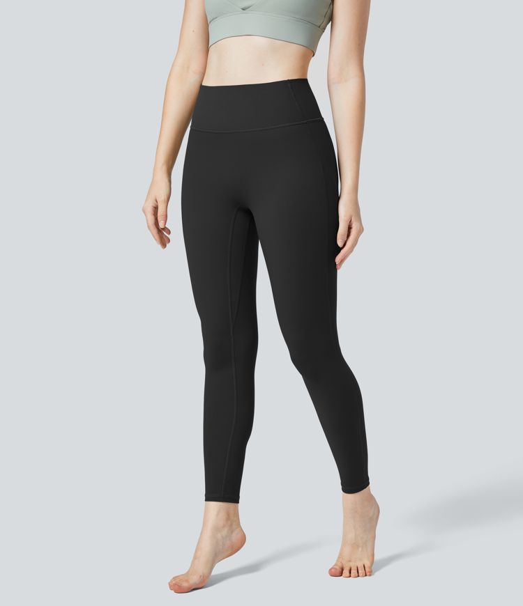 UltraSculpt High Waisted Ruched Tummy Control Butt Lifting Yoga 7/8 Leggings