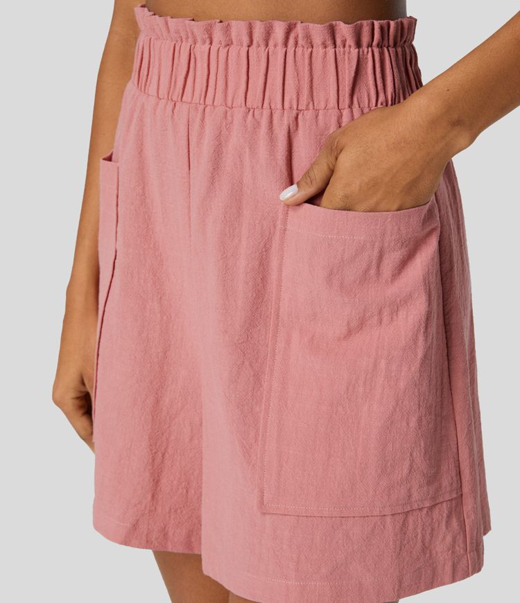 Pantalones Vaqueros De Pierna Ancha Para Mujer, Calados De Punto Lateral De Cintura Alta Sueltos Delgados
