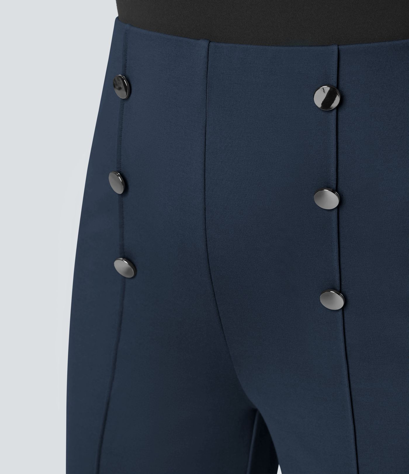 High Waisted Pocket Wide Leg Work Pants