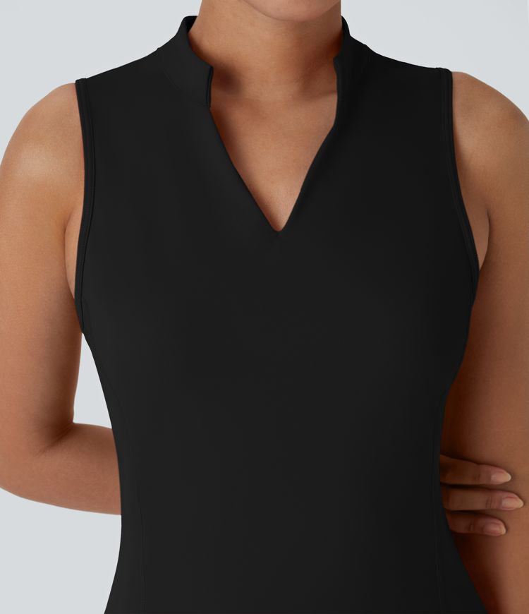 Softlyzero™ Airy Tiered Ruffle 2-Piece Pocket Cool Touch Mini Golf Active Dress - UPF 50+