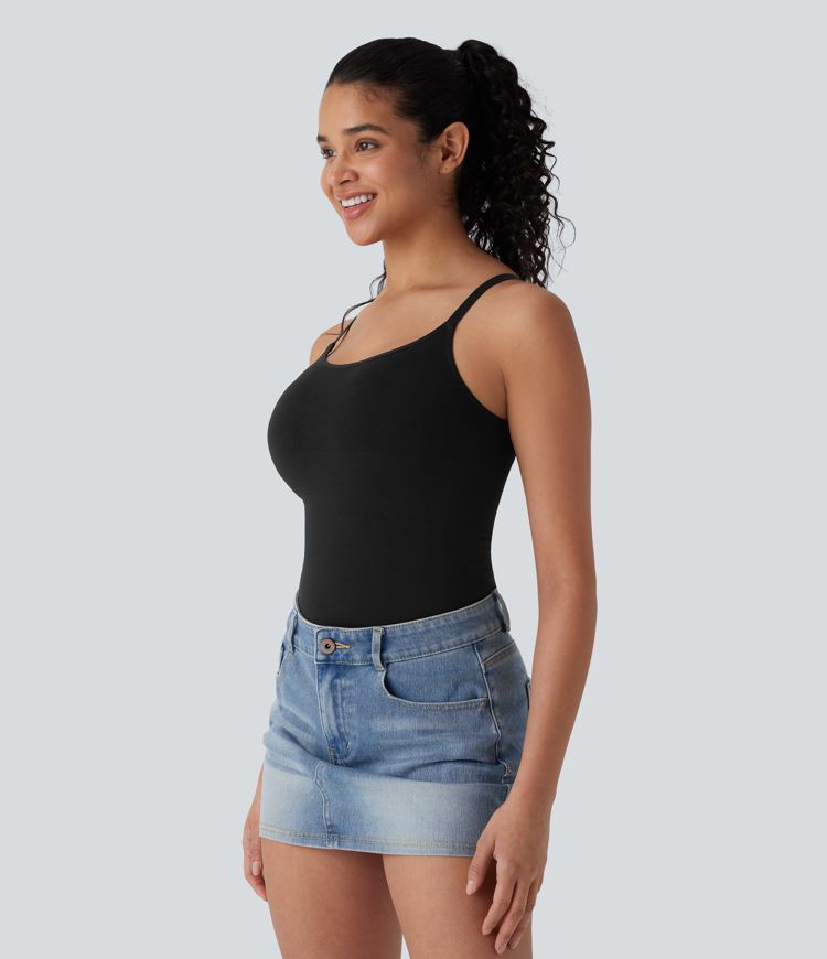 Seamless Flow Adjustable Strap Lounge Shapewear Cami Top
