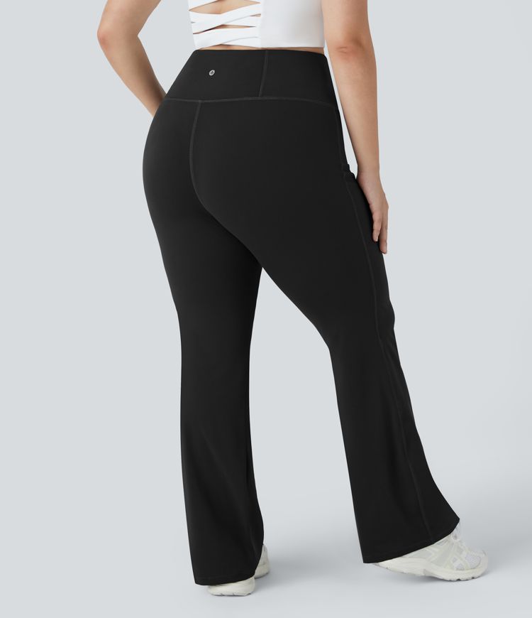 DayStretch High Waisted Pocket Plain Plus Size Leggings