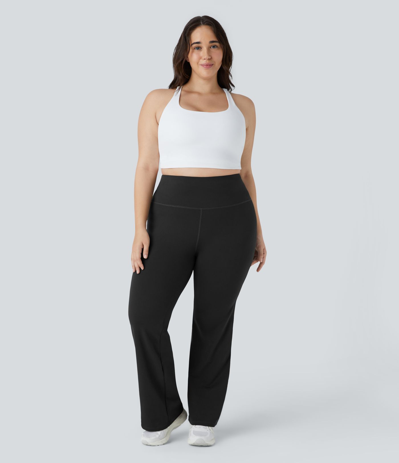 DayStretch High Waisted Pocket Plain Plus Size Leggings