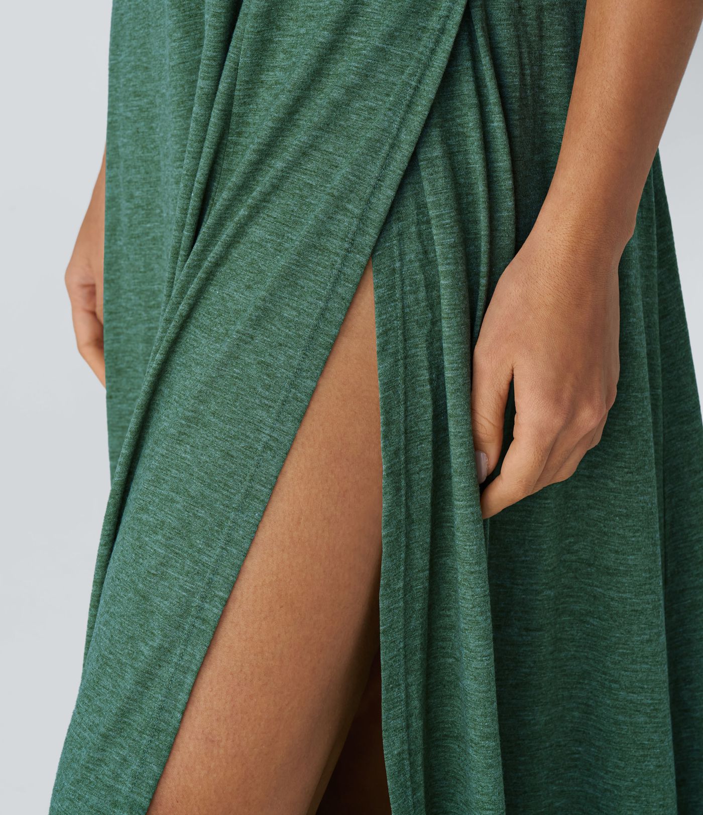 U Neck Flowy Maxi Casual Tank Dress