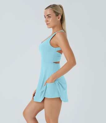 Backless Twisted Active Dress