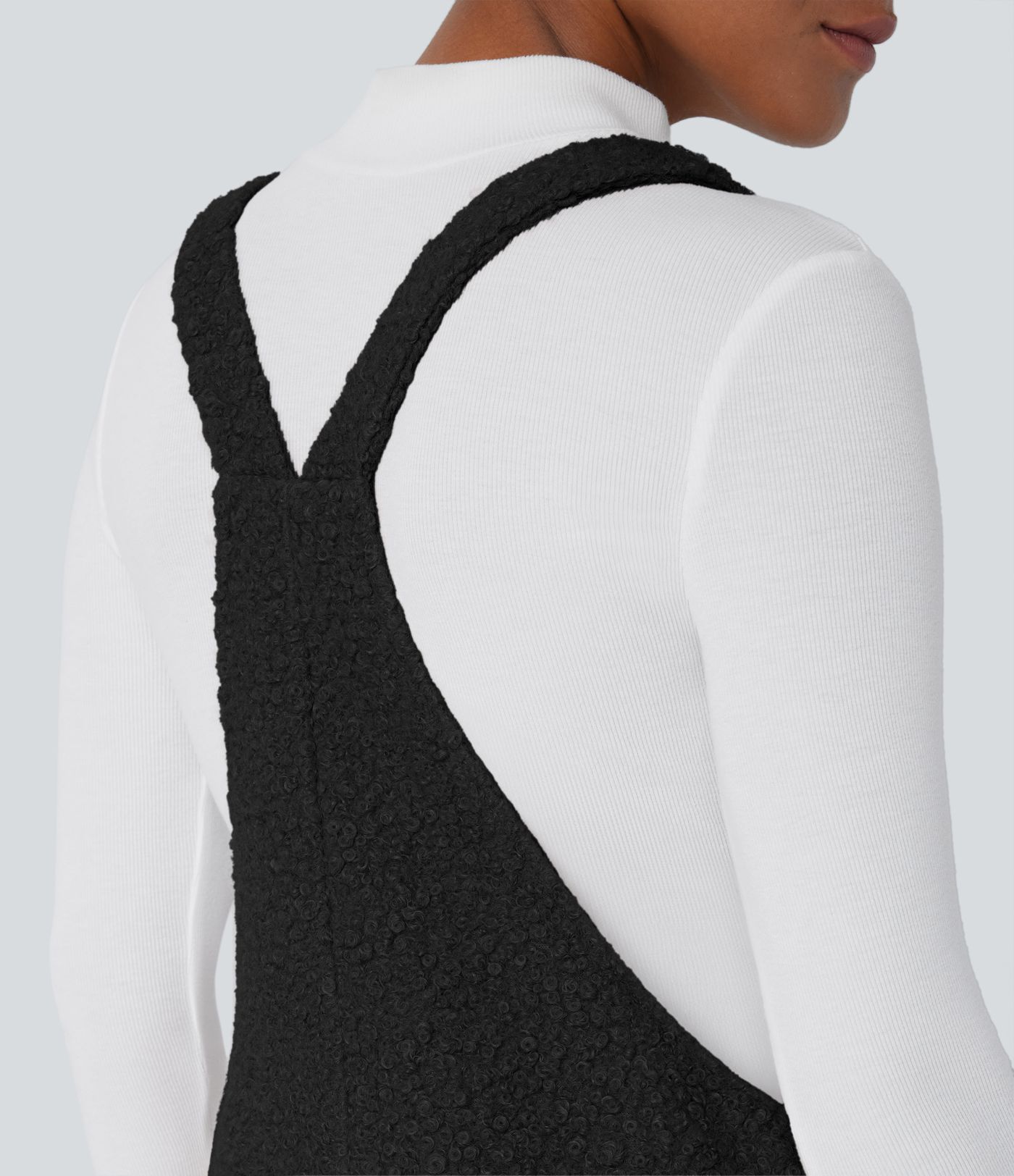 Peto Teddy peluche múltiple bolsillo botón correa ajustable