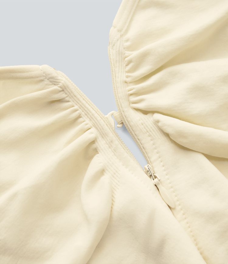 Seamless Flow Zipper Tummy Control Lounge Shapewear Bodysuit