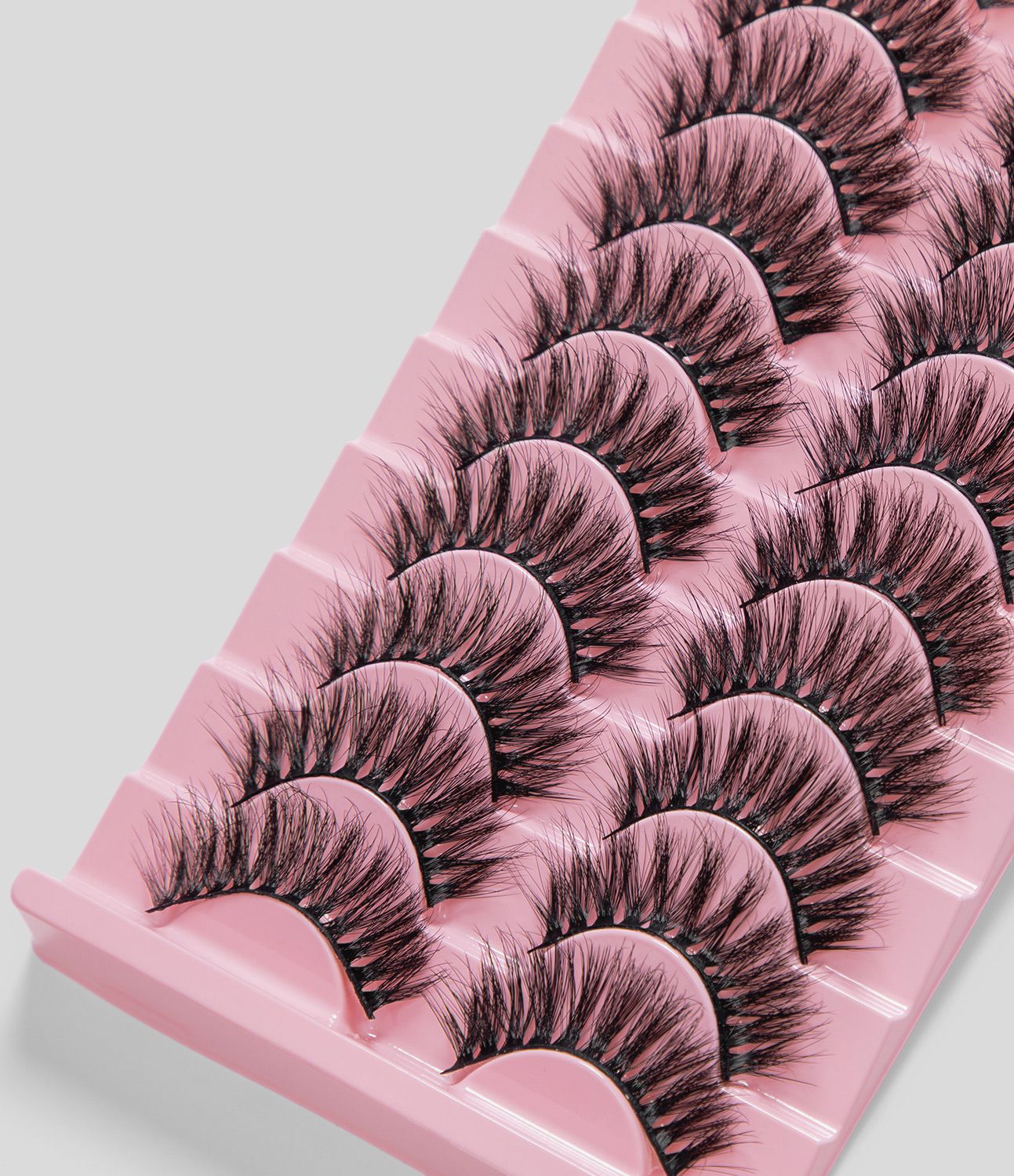 10 pares de pestañas postizas 3D