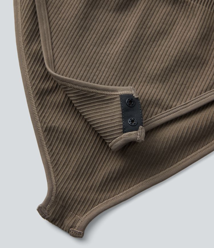 Combinaison lisse décolleté carré à manches longues sans couture OneForm Seamless Flow