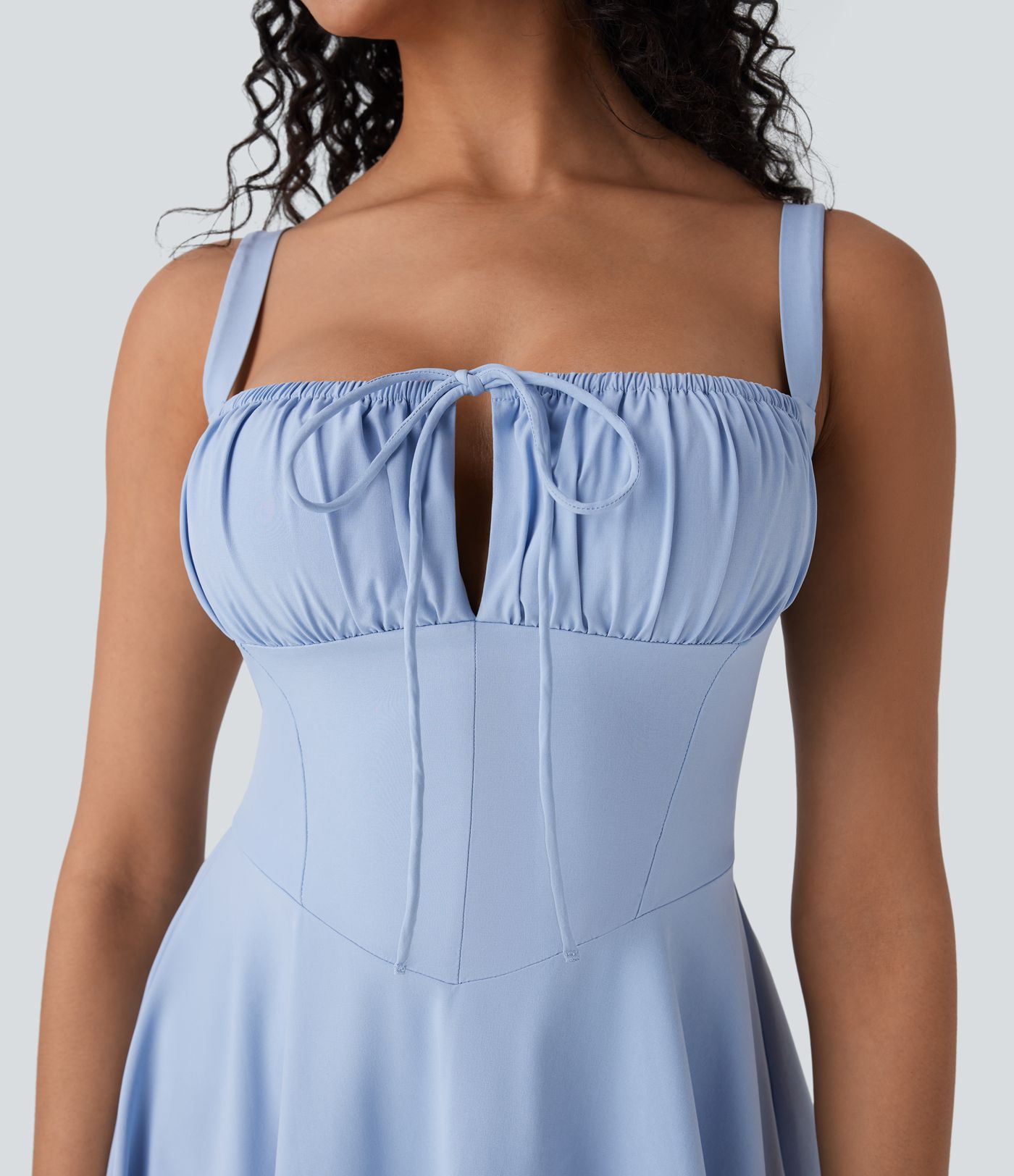 Breezeful™ Lace Up Corset Quick Dry Micro Mini Dress