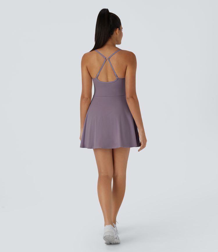 SoftlyZero™ Plush 2-in-1 Pocket Mini Slip Dance Active Dress