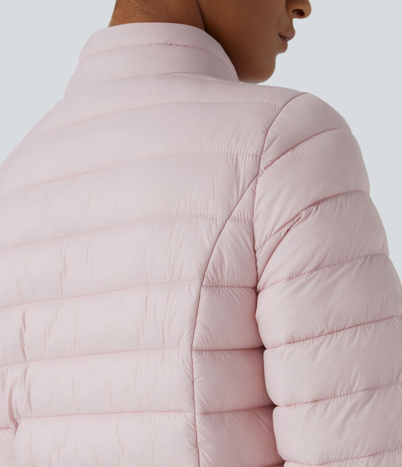 Women’s Water Repellent Stand Collar Long Sleeve Multiple Pockets