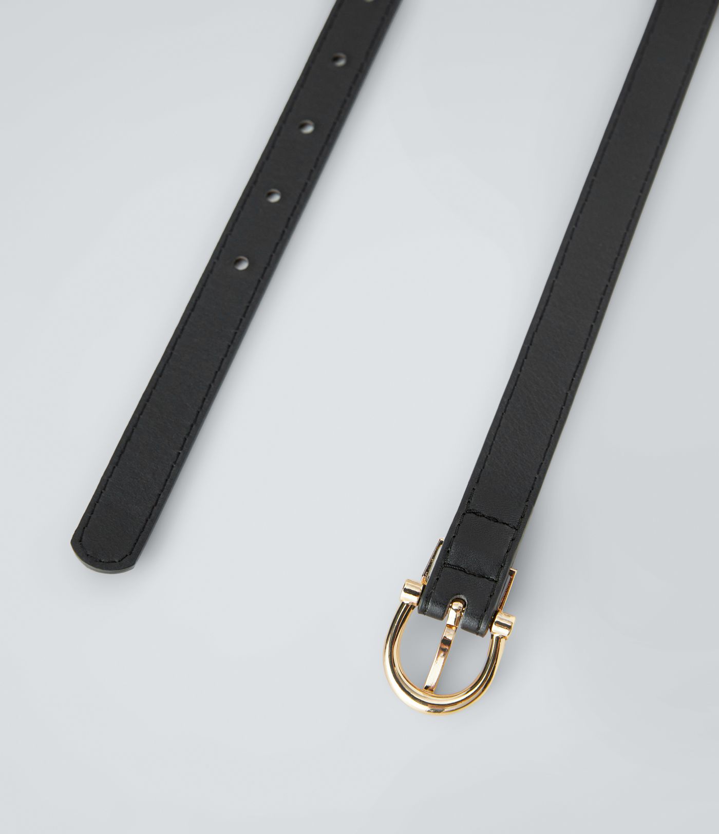 Horseshoe Buckle PU Leather Belt
