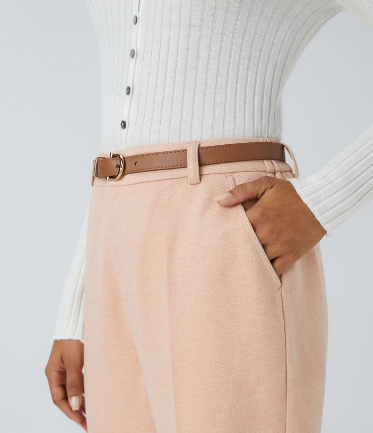 Horseshoe Buckle PU Leather Belt