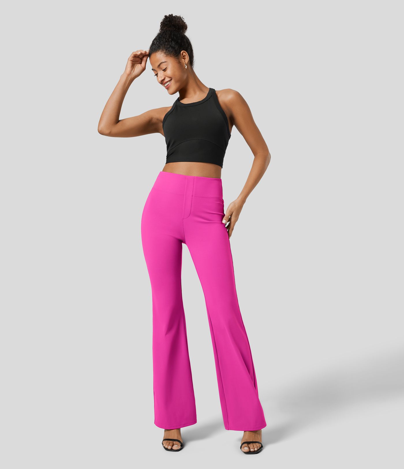 Halara Flex™ SculptKnit High Waisted Back Side Pocket Slight Flare Work Pants