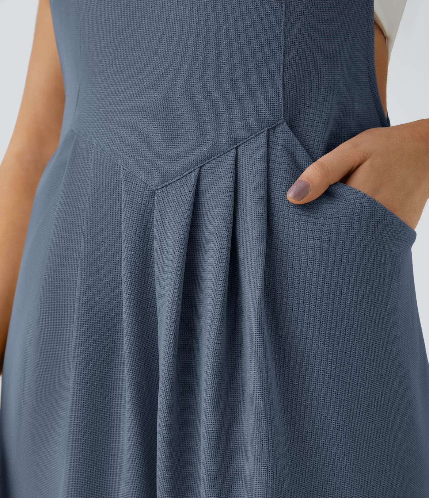 Pockets Waffle Casual Jogger Overalls