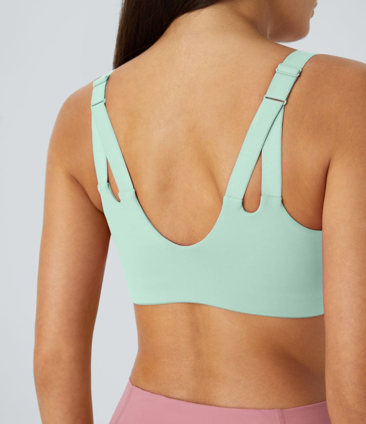 Sujetador deportivo yoga tirante ajustable sujeción baja