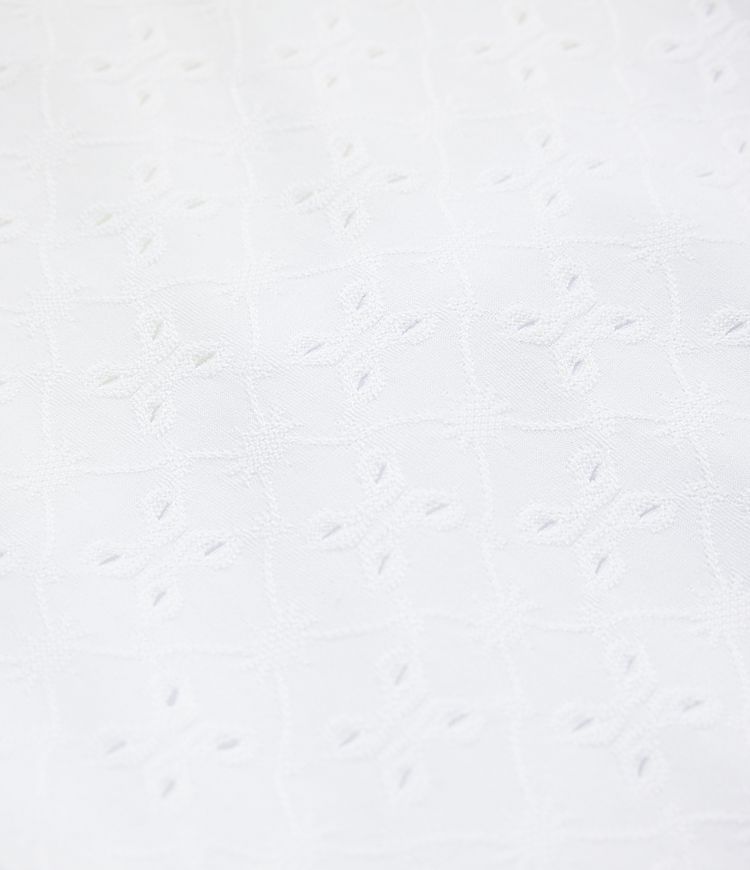 Low Rise Drawstring Pocket 2-in-1 Wide Leg Eyelet Embroidery Casual Pants