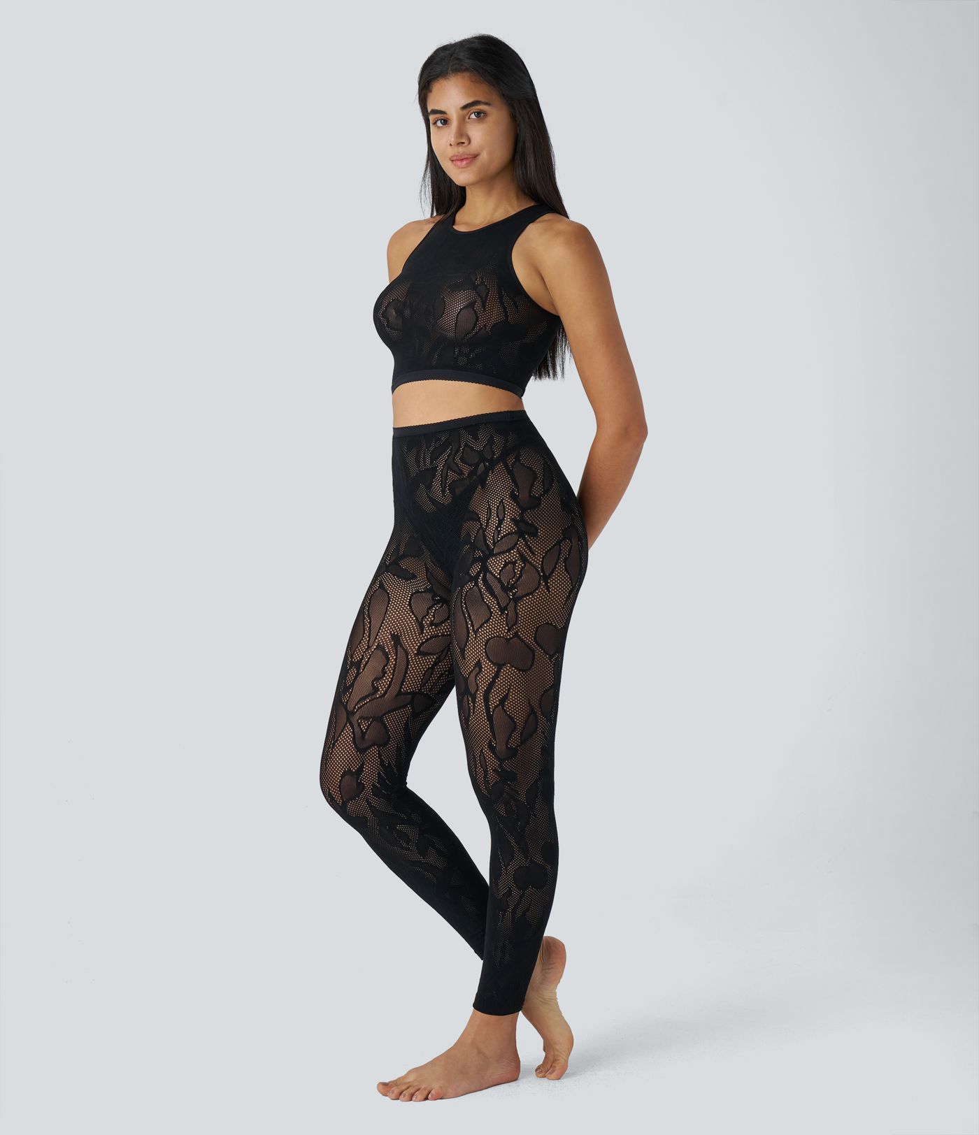 Seamless Flow High Waisted Cut Out Casual Leggings