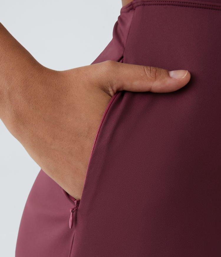 Backless Cut Out Twisted Side Pocket Split Midi Casual Dress