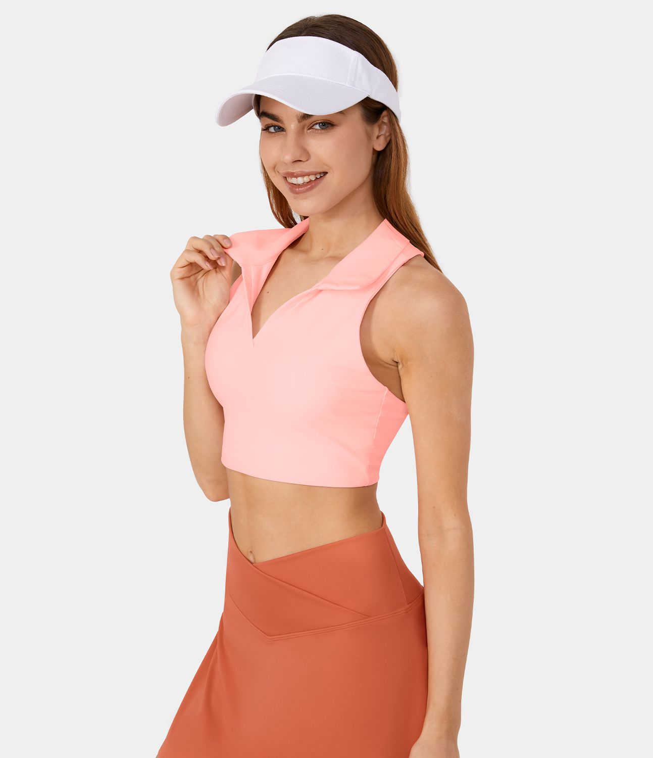 Softlyzero™ Tank Top tirante tenis recortada espalda racerback cuello