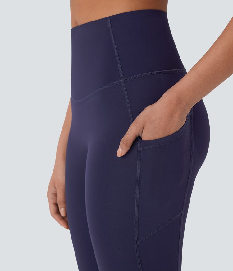 SpeedWave™ SoCinched High Waisted Tummy Control Butt Lifting Quick Dry 7/8 Workout Leggings with Side Pocket