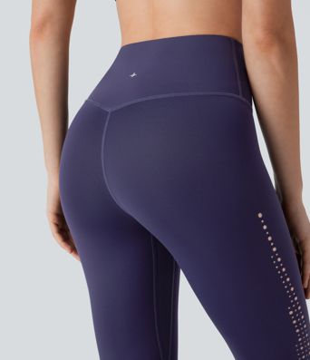SpeedWave™ High Waisted Tummy Control Perforated Quick Dry Workout Leggings