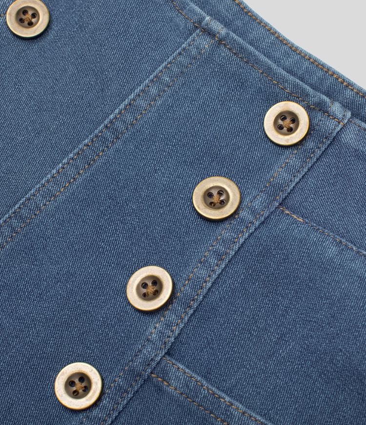 Halara Flex™ High Waisted Button Multiple Pockets  Breathable Washed Stretchy Knit Denim Casual Shorts 2.5''