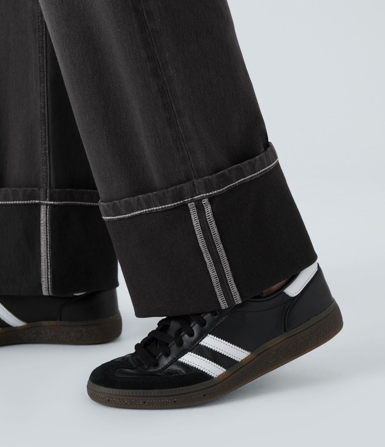 Halara Flex™ Low Rise Button Multiple Pockets Rolled Hem Washed Stretchy Knit Casual Boyfriend Jeans