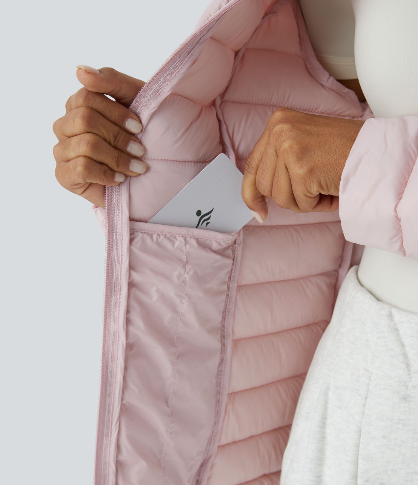 Women’s Water Repellent Stand Collar Long Sleeve Multiple Pockets