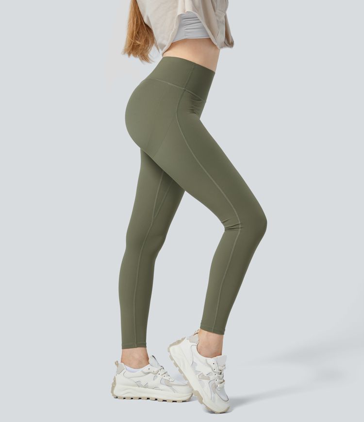 Halara UltraSculpt™ High Waisted Ruched Tummy Control Butt Lifting Yoga 7/8 Leggings