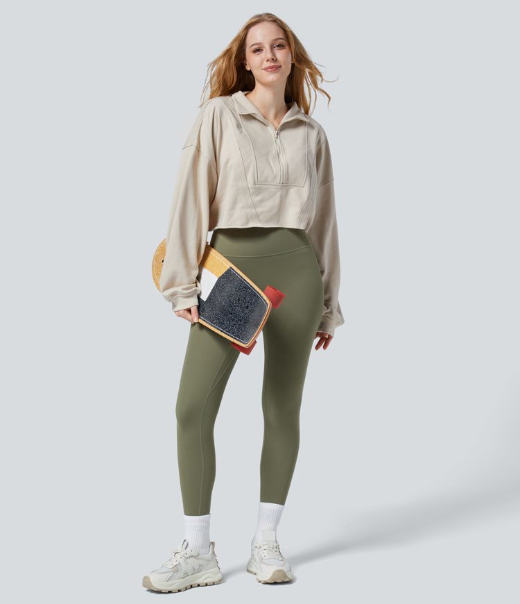 Halara UltraSculpt™ High Waisted Ruched Tummy Control Butt Lifting Yoga 7/8 Leggings