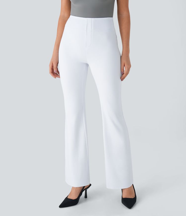 Halara Flex™ High Waisted Back Side Pocket Slight Flare Work Pants