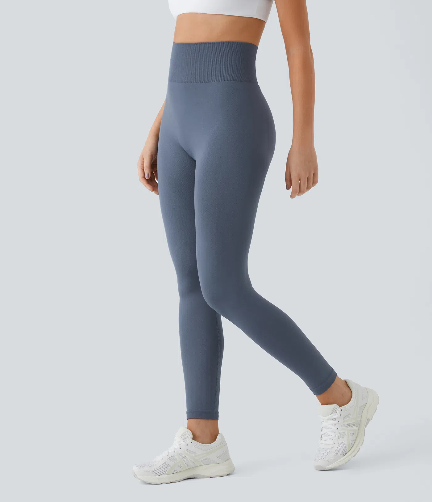 Seamless Flow High Waist Plain Hip Lifting Leggings